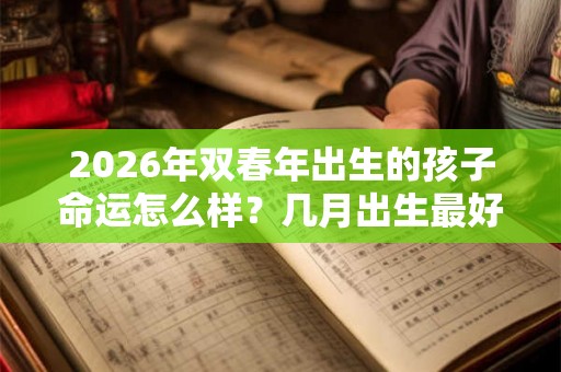 2026年双春年出生的孩子命运怎么样？几月出生最好？