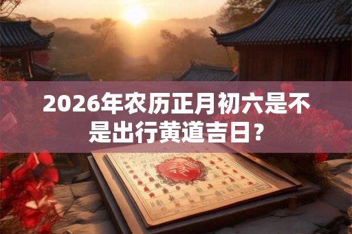2026年农历正月初六是不是出行黄道吉日？