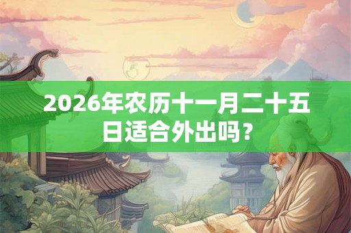 2026年农历十一月二十五日适合外出吗？