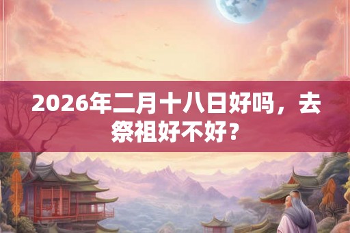 2026年二月十八日好吗，去祭祖好不好？