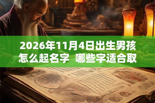 2026年11月4日出生男孩怎么起名字  哪些字适合取名