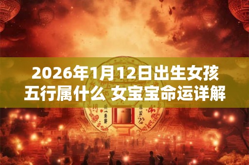 2026年1月12日出生女孩五行属什么 女宝宝命运详解