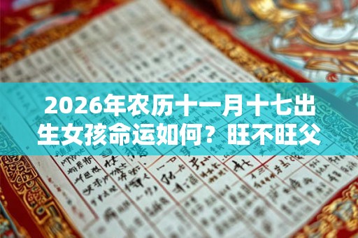 2026年农历十一月十七出生女孩命运如何？旺不旺父母？