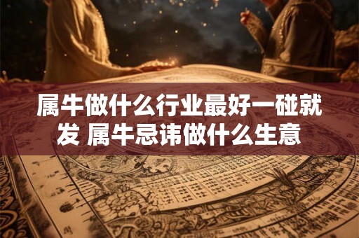 属牛做什么行业最好一碰就发 属牛忌讳做什么生意