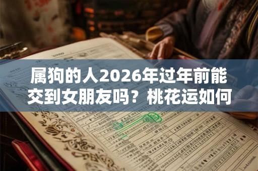 属狗的人2026年过年前能交到女朋友吗?桃花运如何? 属狗的人2026年过年前能交到女朋友吗?桃花运如何?