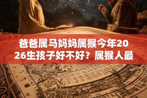 爸爸属马妈妈属猴今年2026生孩子好不好？属猴人最佳婚配