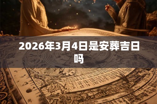 2026年3月4日是安葬吉日吗