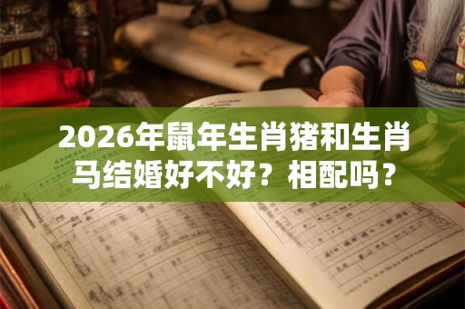 2026年鼠年生肖猪和生肖马结婚好不好？相配吗？