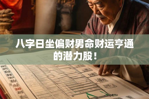 八字日坐偏财男命财运亨通的潜力股！