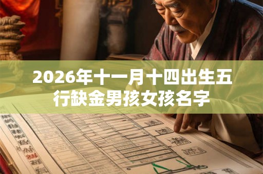 2026年十一月十四出生五行缺金男孩女孩名字