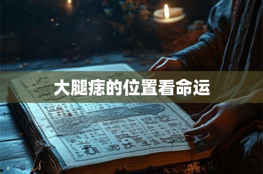 大腿痣的位置看命运