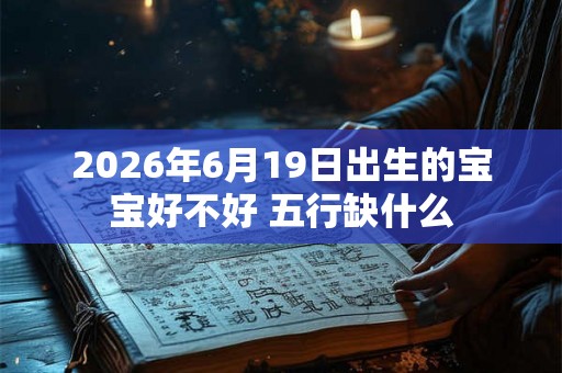 2026年6月19日出生的宝宝好不好 五行缺什么