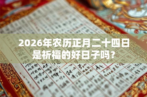 2026年农历正月二十四日是祈福的好日子吗？