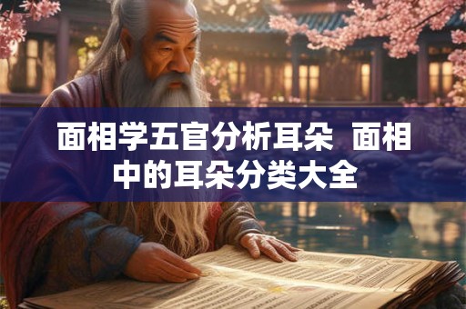 面相学五官分析耳朵  面相中的耳朵分类大全