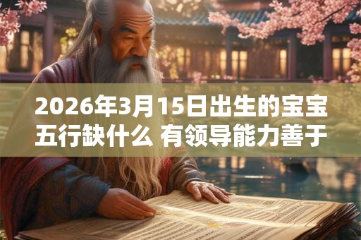 2026年3月15日出生的宝宝五行缺什么 有领导能力善于策划