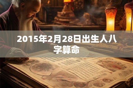 2015年2月28日出生人八字算命 2015年2月28日出生人八字算命