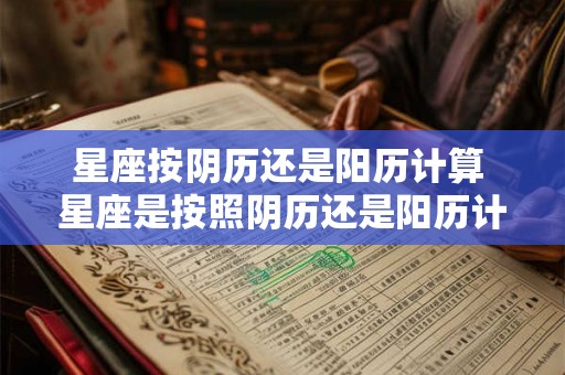 星座按阴历还是阳历计算 星座是按照阴历还是阳历计算的 星座按阴历还是阳历计算 星座是按照阴历还是阳历计算的