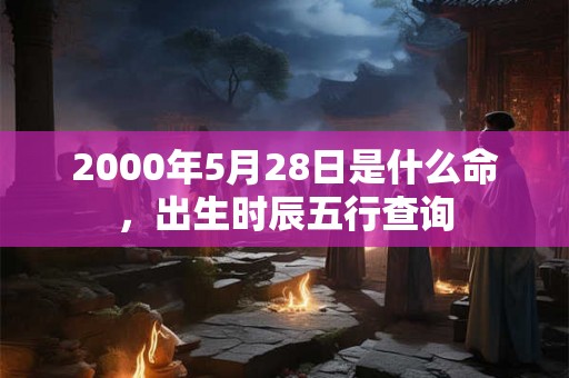 2000年5月28日是什么命，出生时辰五行查询