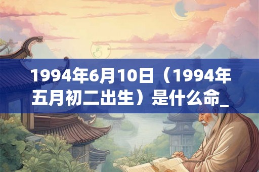 1994年6月10日(1994年五月初二出生)是什么命_命运如何 1994年6月10日(1994年五月初二出生)是什么命_命运如何