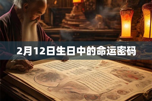 2月12日生日中的命运密码 2月12日生日中的命运密码