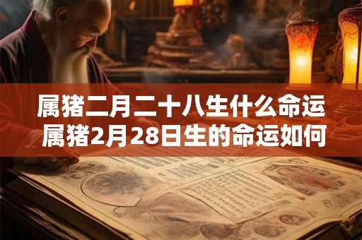 属猪二月二十八生什么命运 属猪2月28日生的命运如何