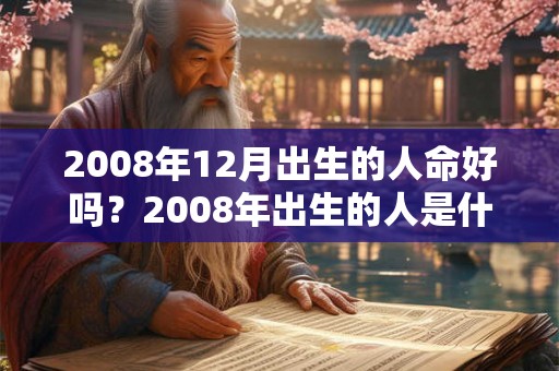 2008年12月出生的人命好吗？2008年出生的人是什么命？