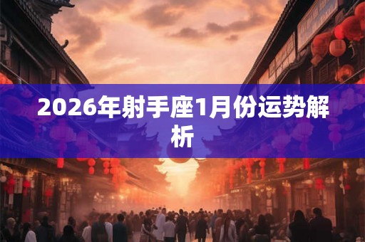 2026年射手座1月份运势解析 2026年射手座1月份运势解析