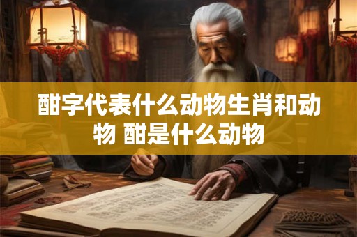酣字代表什么动物生肖和动物 酣是什么动物