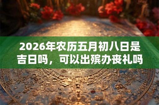 2026年农历五月初八日是吉日吗，可以出殡办丧礼吗？