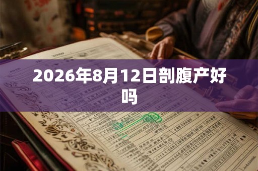 2026年8月12日剖腹产好吗