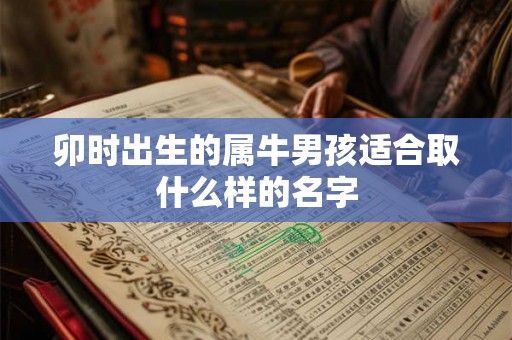 卯时出生的属牛男孩适合取什么样的名字 卯时出生的属牛男孩适合取什么样的名字