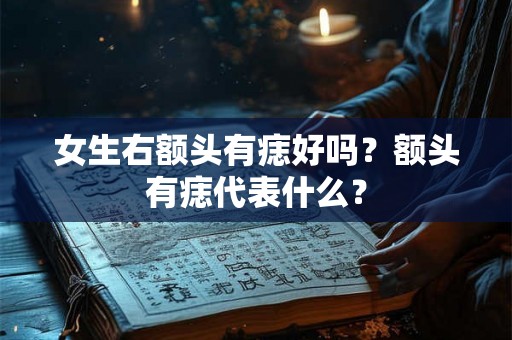 女生右额头有痣好吗?额头有痣代表什么? 女生右额头有痣好吗?额头有痣代表什么?