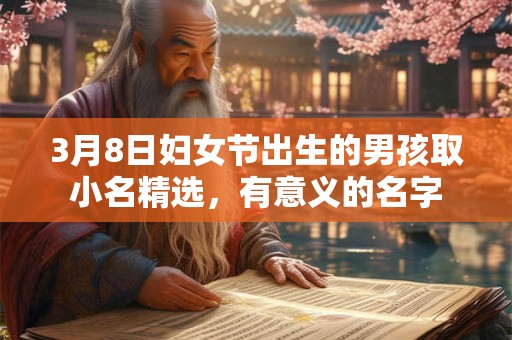 3月8日妇女节出生的男孩取小名精选,有意义的名字 3月8日妇女节出生的男孩取小名精选,有意义的名字