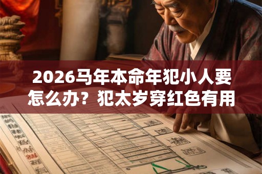 2026马年本命年犯小人要怎么办？犯太岁穿红色有用吗？