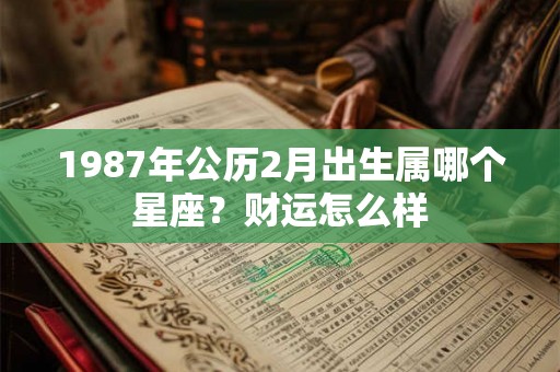 1987年公历2月出生属哪个星座？财运怎么样