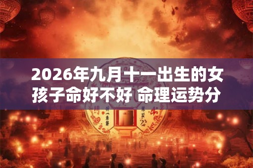 2026年九月十一出生的女孩子命好不好 命理运势分析