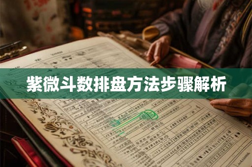 紫微斗数排盘方法步骤解析