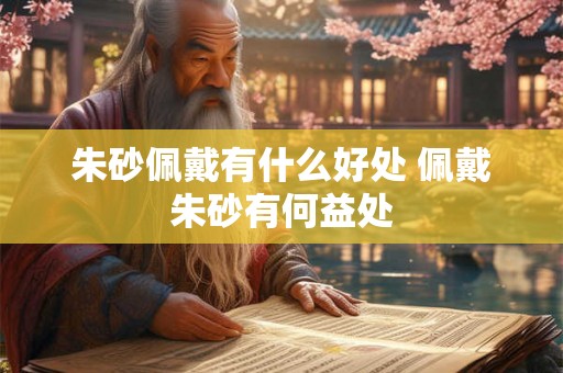 朱砂佩戴有什么好处 佩戴朱砂有何益处