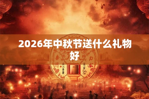 2026年中秋节送什么礼物好