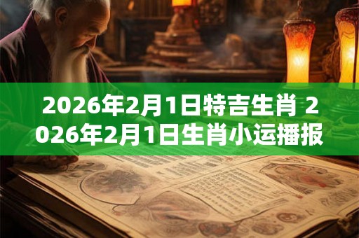 2026年2月1日特吉生肖 2026年2月1日生肖小运播报