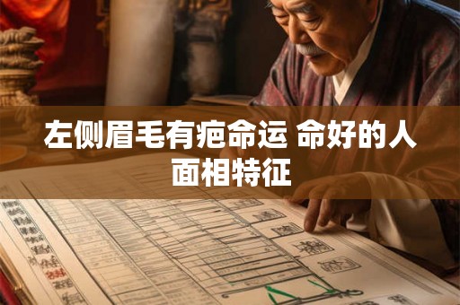 左侧眉毛有疤命运 命好的人面相特征