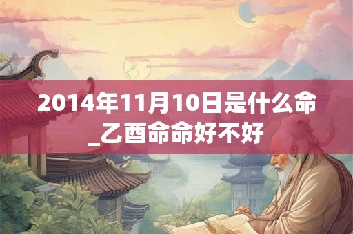 2014年11月10日是什么命_乙酉命命好不好 2014年11月10日是什么命_乙酉命命好不好