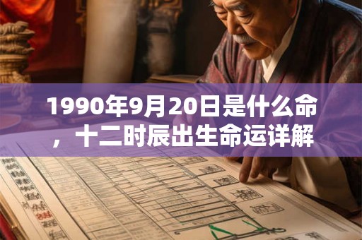 1990年9月20日是什么命，十二时辰出生命运详解