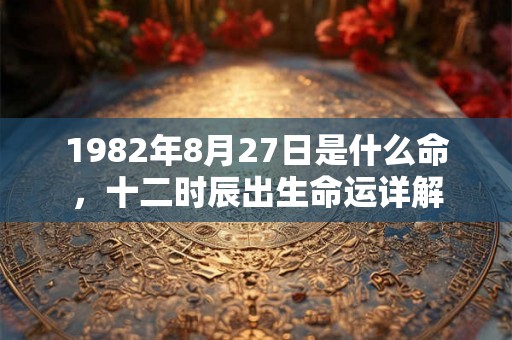 1982年8月27日是什么命，十二时辰出生命运详解