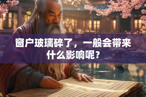 窗户玻璃碎了,一般会带来什么影响呢? 窗户玻璃碎了,一般会带来什么影响呢?