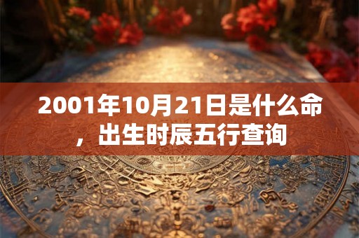 2001年10月21日是什么命，出生时辰五行查询