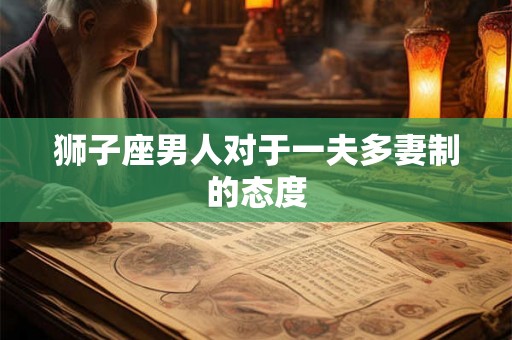 狮子座男人对于一夫多妻制的态度