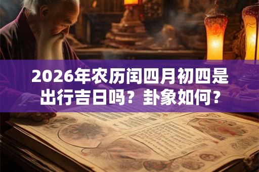 2026年农历闰四月初四是出行吉日吗？卦象如何？
