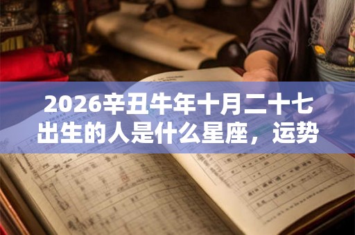 2026辛丑牛年十月二十七出生的人是什么星座，运势好不好？