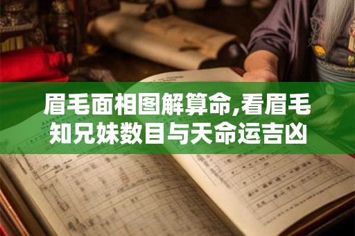 眉毛面相图解算命,看眉毛知兄妹数目与天命运吉凶 眉毛面相图解算命,看眉毛知兄妹数目与天命运吉凶